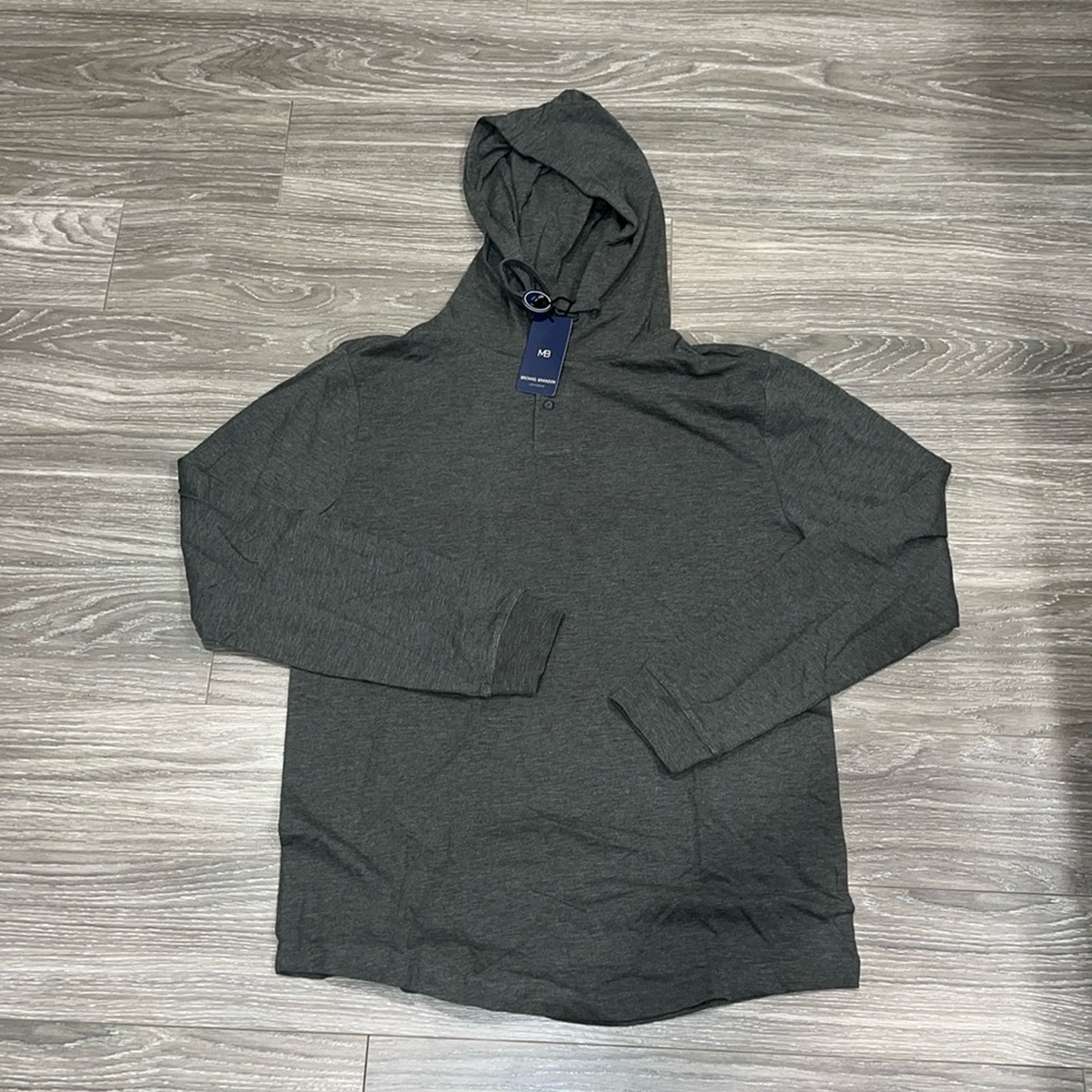 Michael Brandon hooded Henley. Size L. NWT